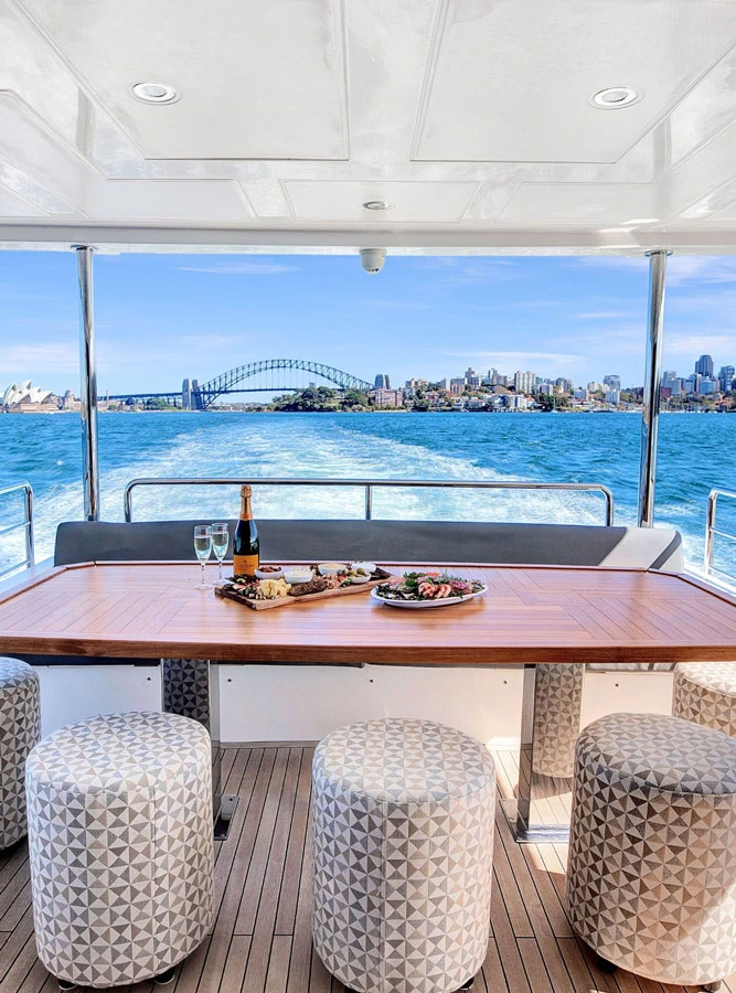 Luxury yacht experience on Sydney Harbour